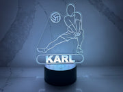 Personalized Volleyball LED Night Light.